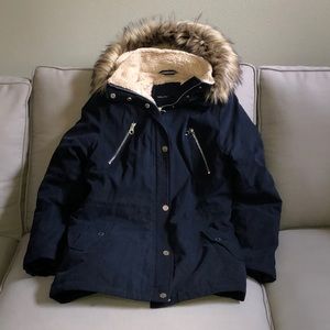Nautica Parka with removable fur trim hood